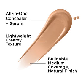 IT Cosmetics Bye Bye Dark Spots Concealer 30 Medium Cool kabuki brush close-up