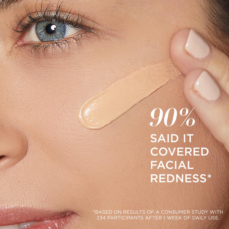 IT Cosmetics Bye Bye Redness Correcting Cream with makeup brush