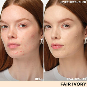 IT Cosmetics CC+ Cream Fair Ivory showing texture on skin