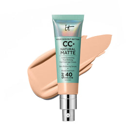 IT Cosmetics CC+ Cream Natural Matte Foundation Light Cool front view