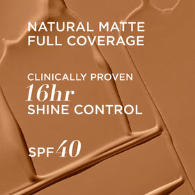 IT Cosmetics CC+ Cream Natural Matte Foundation Rich Honey swatch on skin