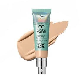 IT Cosmetics CC+ Cream Natural Matte Foundation SPF 40 Light (W) front view