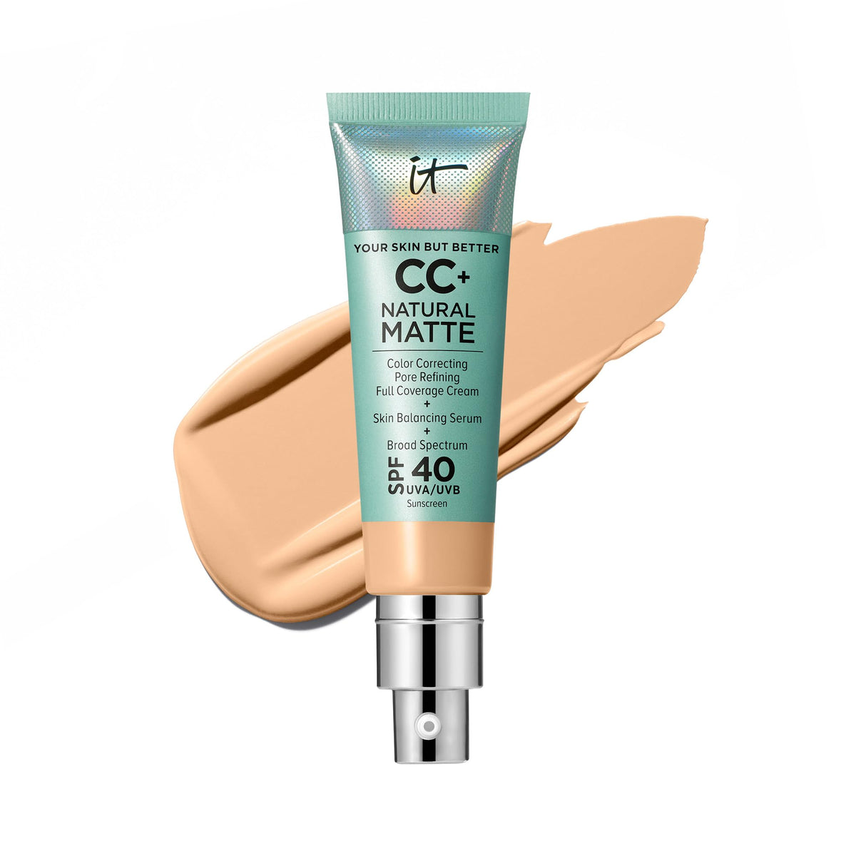 IT Cosmetics CC+ Cream Natural Matte Light Medium Warm front view