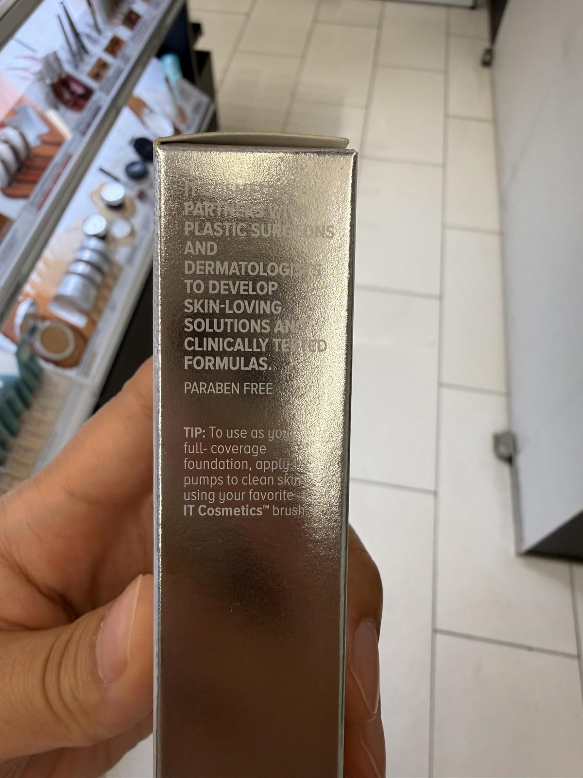 IT Cosmetics CC+ Cream Neutral Deep on model