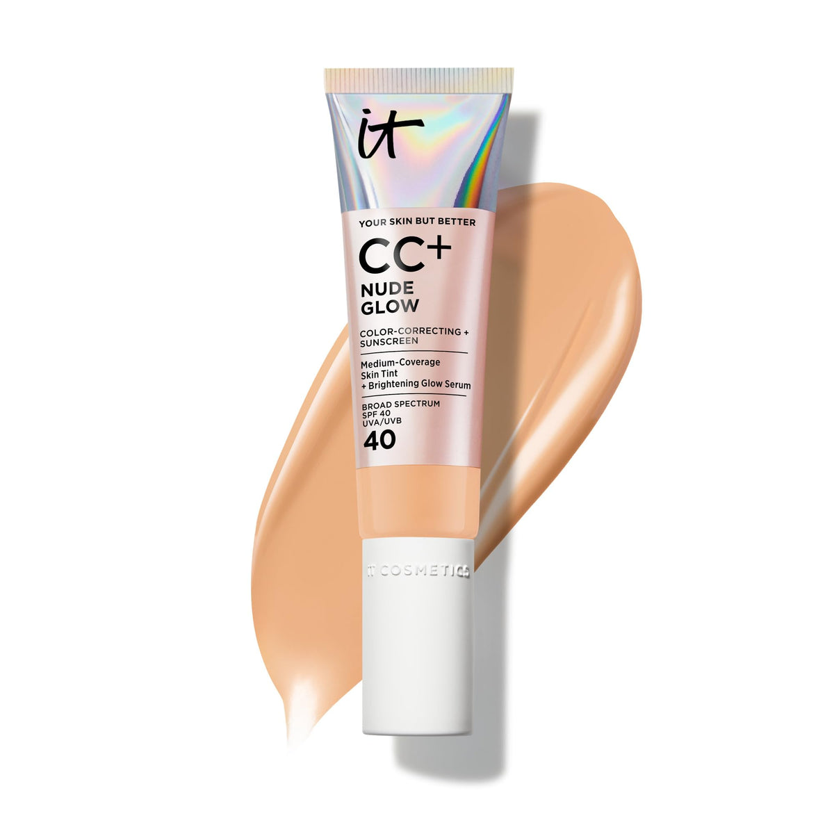 IT Cosmetics CC+ Cream Nude Glow SPF 40 Medium Tan front view