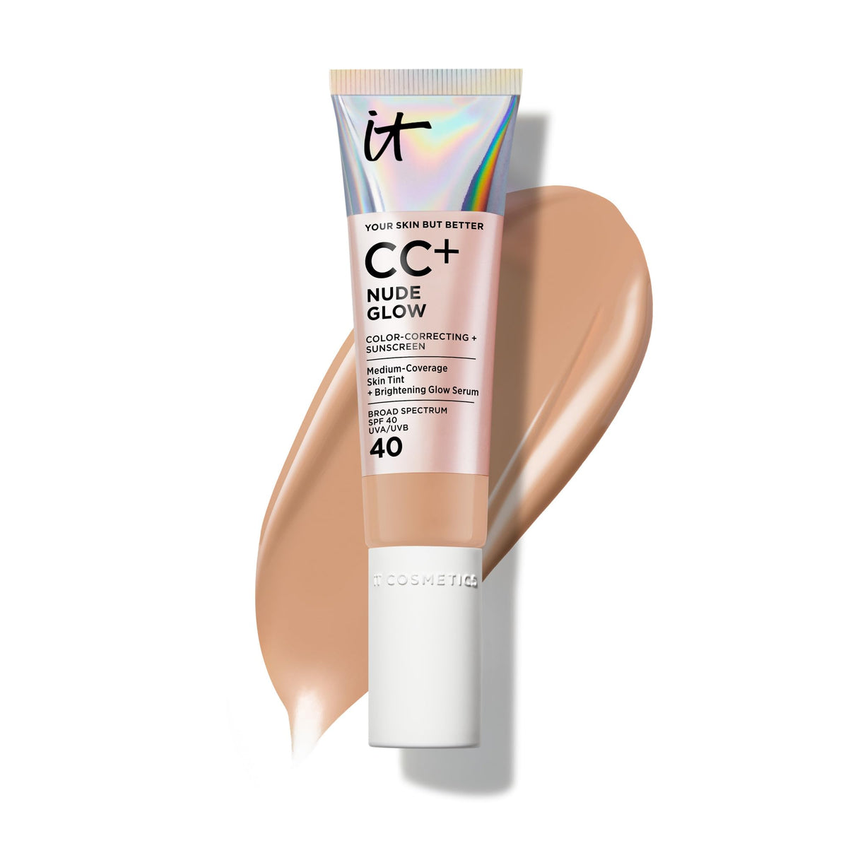IT Cosmetics CC+ Cream Nude Glow SPF 40 Tan front view