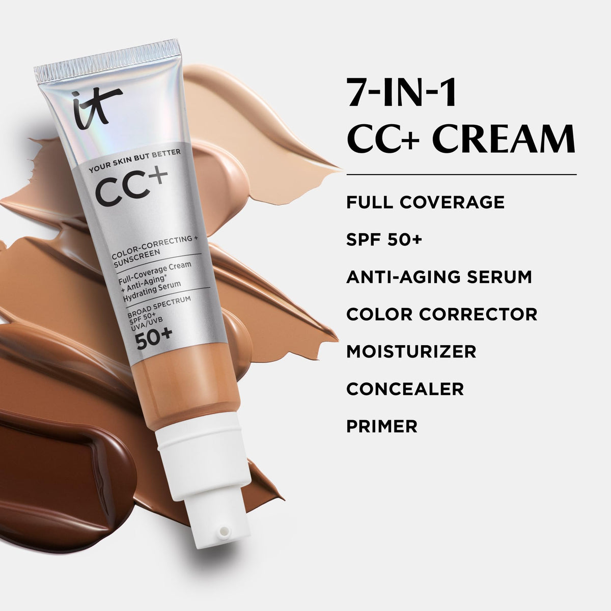 IT Cosmetics CC+ Cream Rich back view of packaging