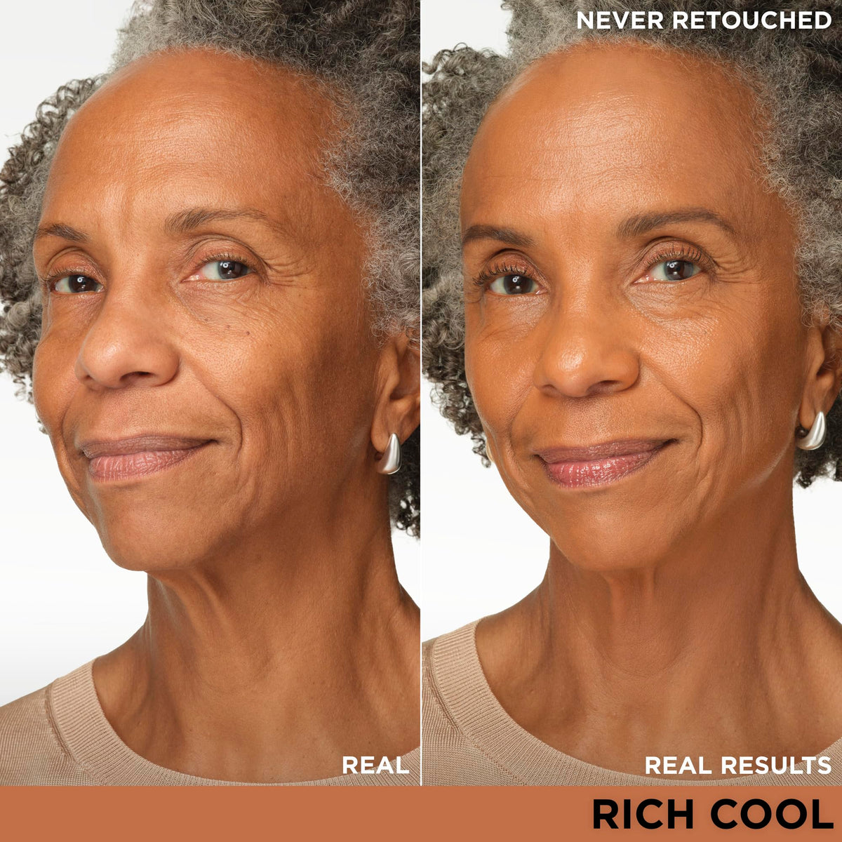 IT Cosmetics CC+ Cream Rich Cool (C) texture on skin