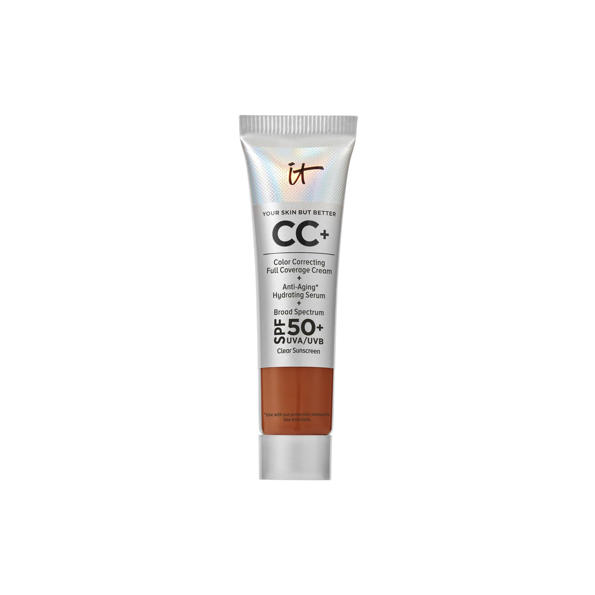 IT Cosmetics CC+ Cream Travel Deep front view with packaging