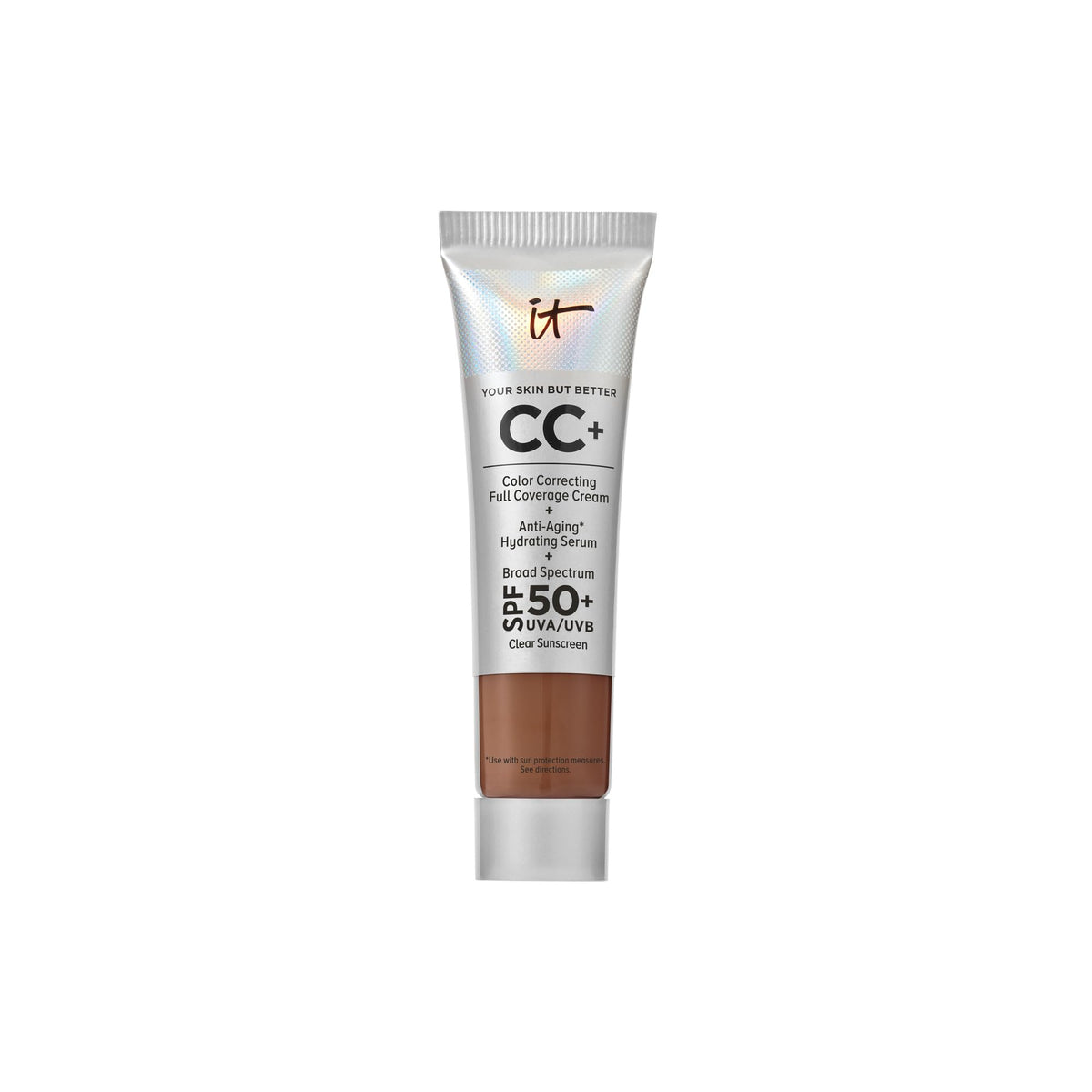 IT Cosmetics CC+ Cream Travel Deep Honey front view