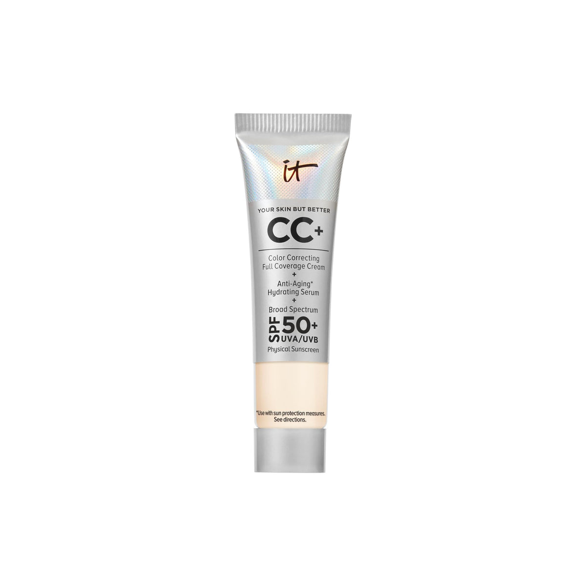 IT Cosmetics CC+ Cream Travel Fair front view with packaging