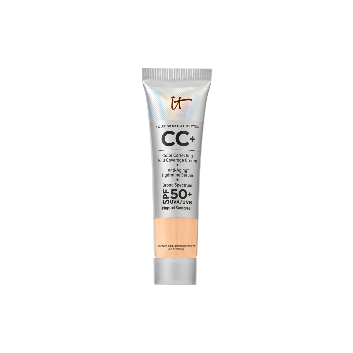 IT Cosmetics CC+ Cream Travel Light Medium Warm front view