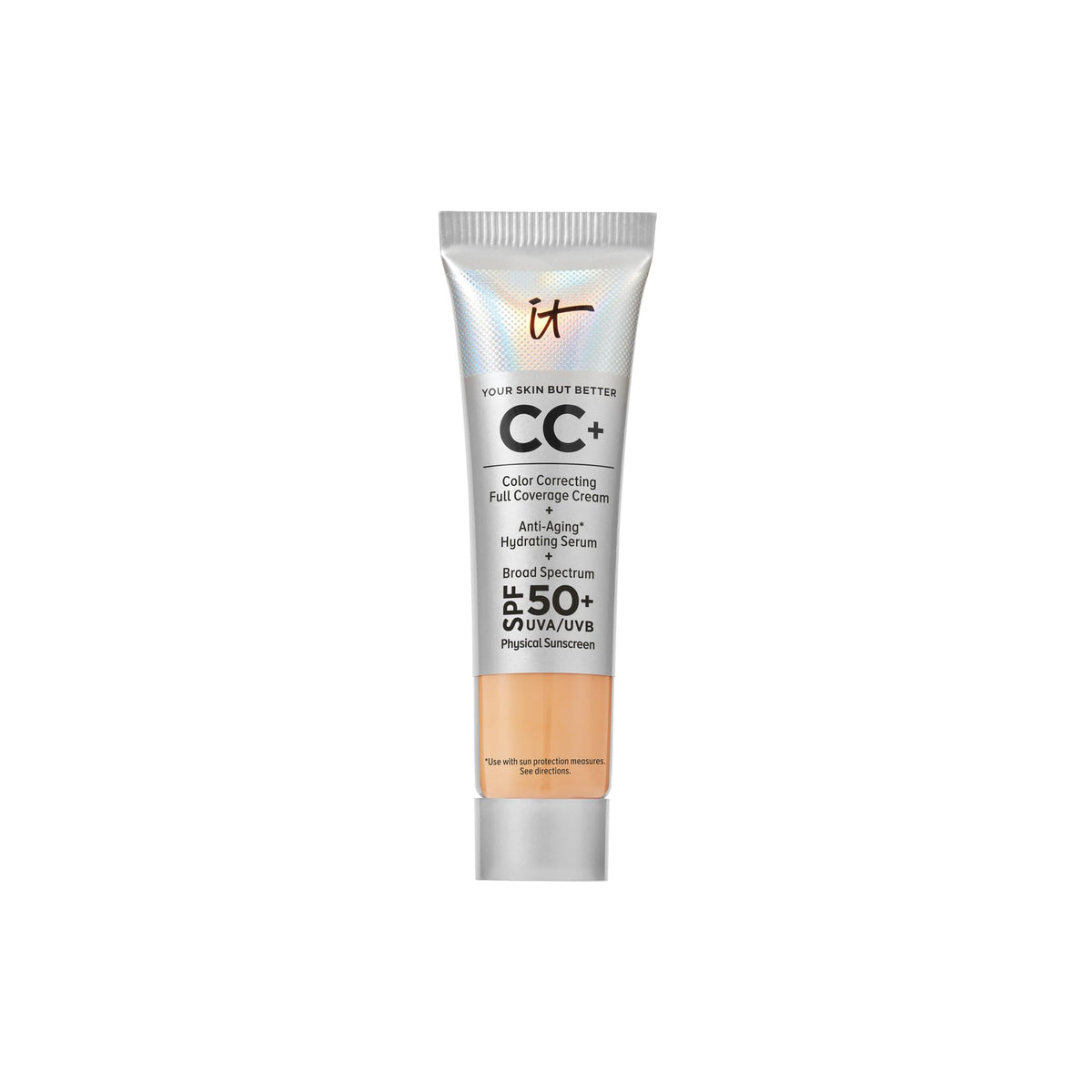 IT Cosmetics CC+ Cream Travel Medium Tan front view