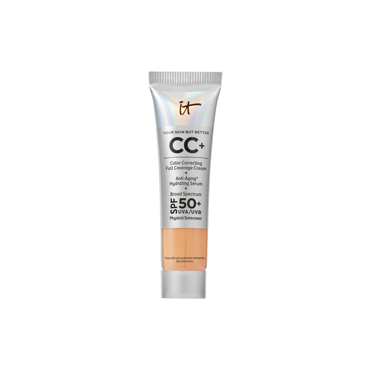 IT Cosmetics CC+ Cream Travel Neutral Tan front view