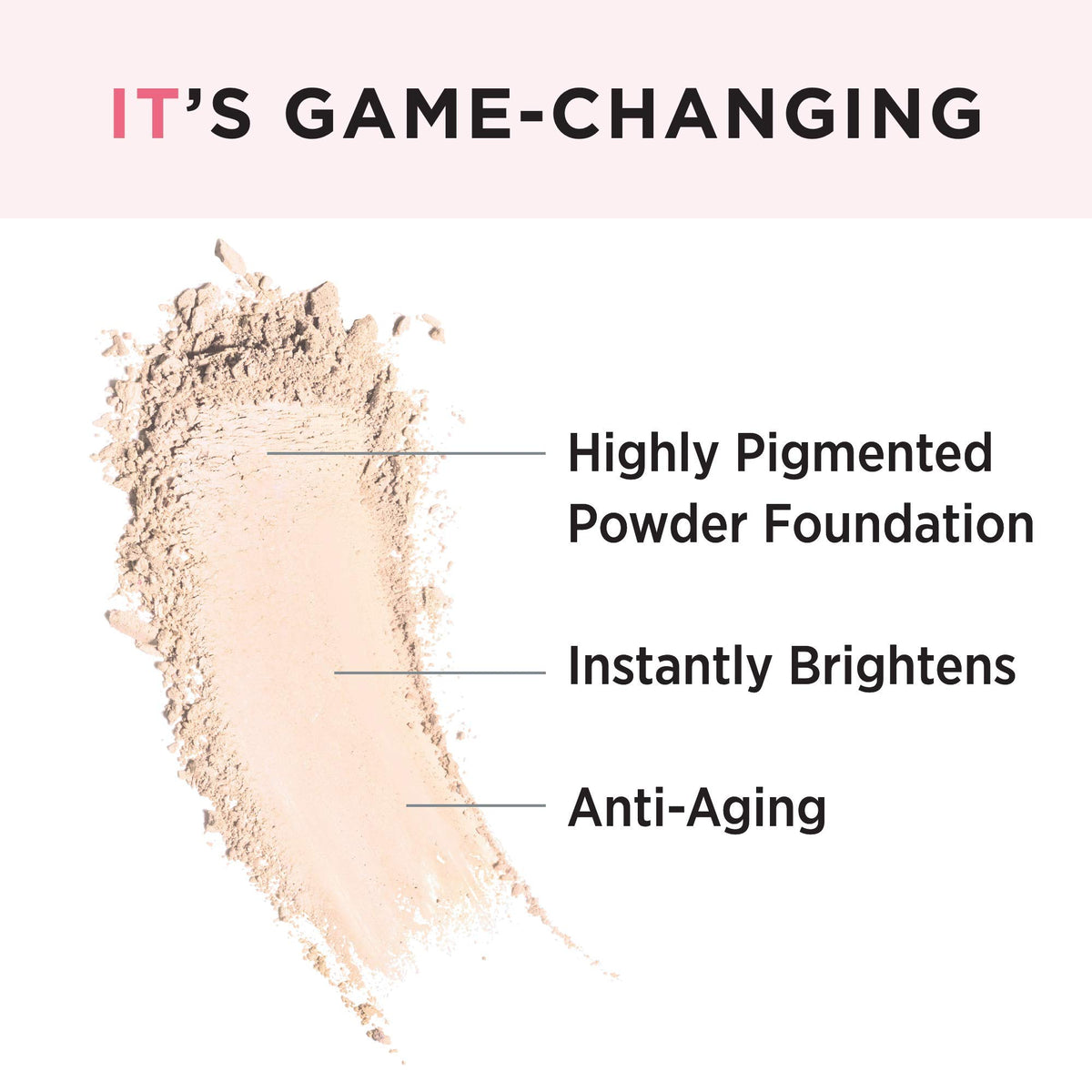 IT Cosmetics Celebration Powder Foundation Illumination Fair compact open showing powder