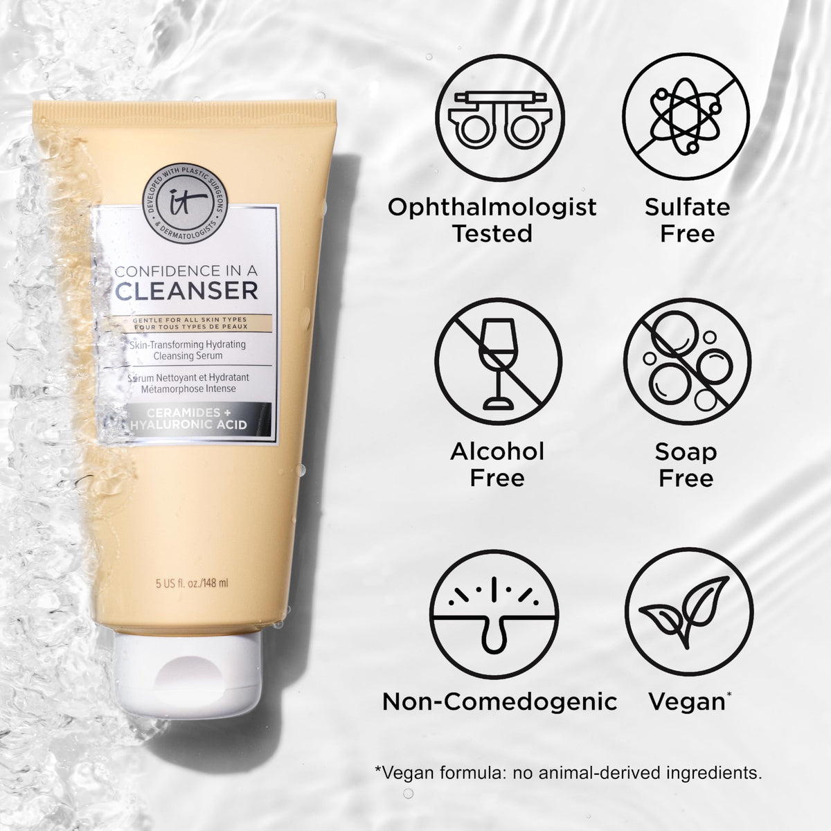 IT Cosmetics Confidence in a Cleanser with other IT Cosmetics products
