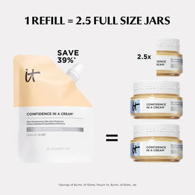 IT Cosmetics Confidence in a Cream Refill with makeup products