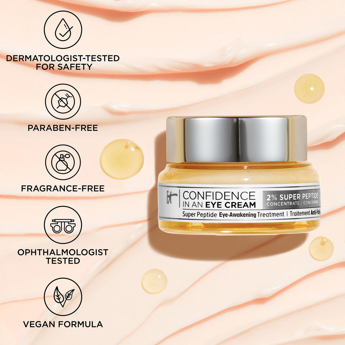 IT Cosmetics Confidence in an Eye Cream with other IT products