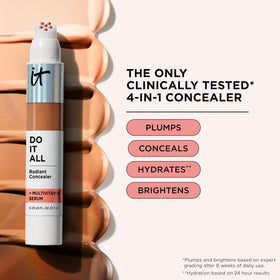 IT Cosmetics Do It All Radiant Concealer with makeup brushes