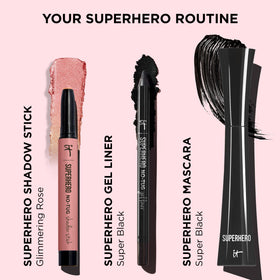 IT Cosmetics Superhero Eyeshadow Stick Glimmering Rose texture detail