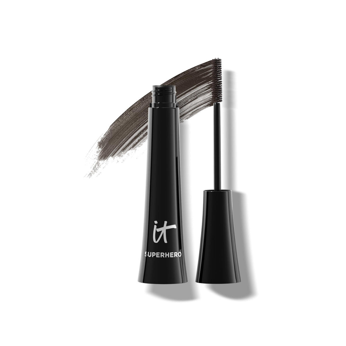 IT Cosmetics Superhero Mascara in Brave Brown front view