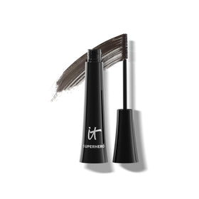 IT Cosmetics Superhero Mascara in Brave Brown front view