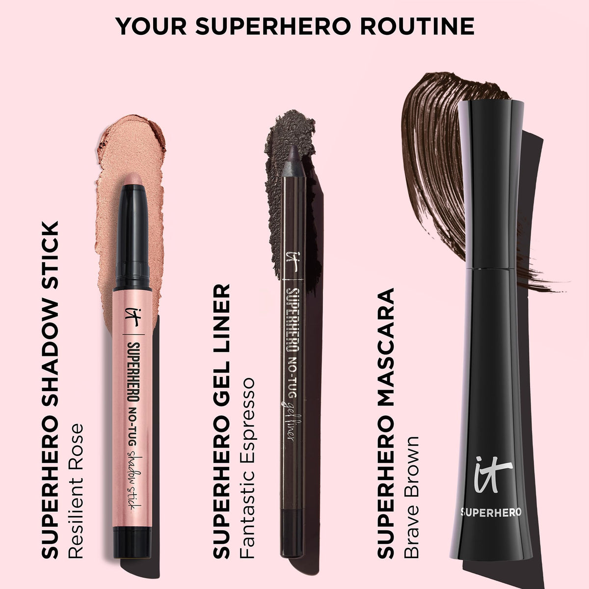 IT Cosmetics Superhero No-Tug Eyeshadow Stick in natural light