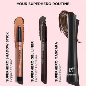 IT Cosmetics Superhero No-Tug Eyeshadow Stick with blended finish