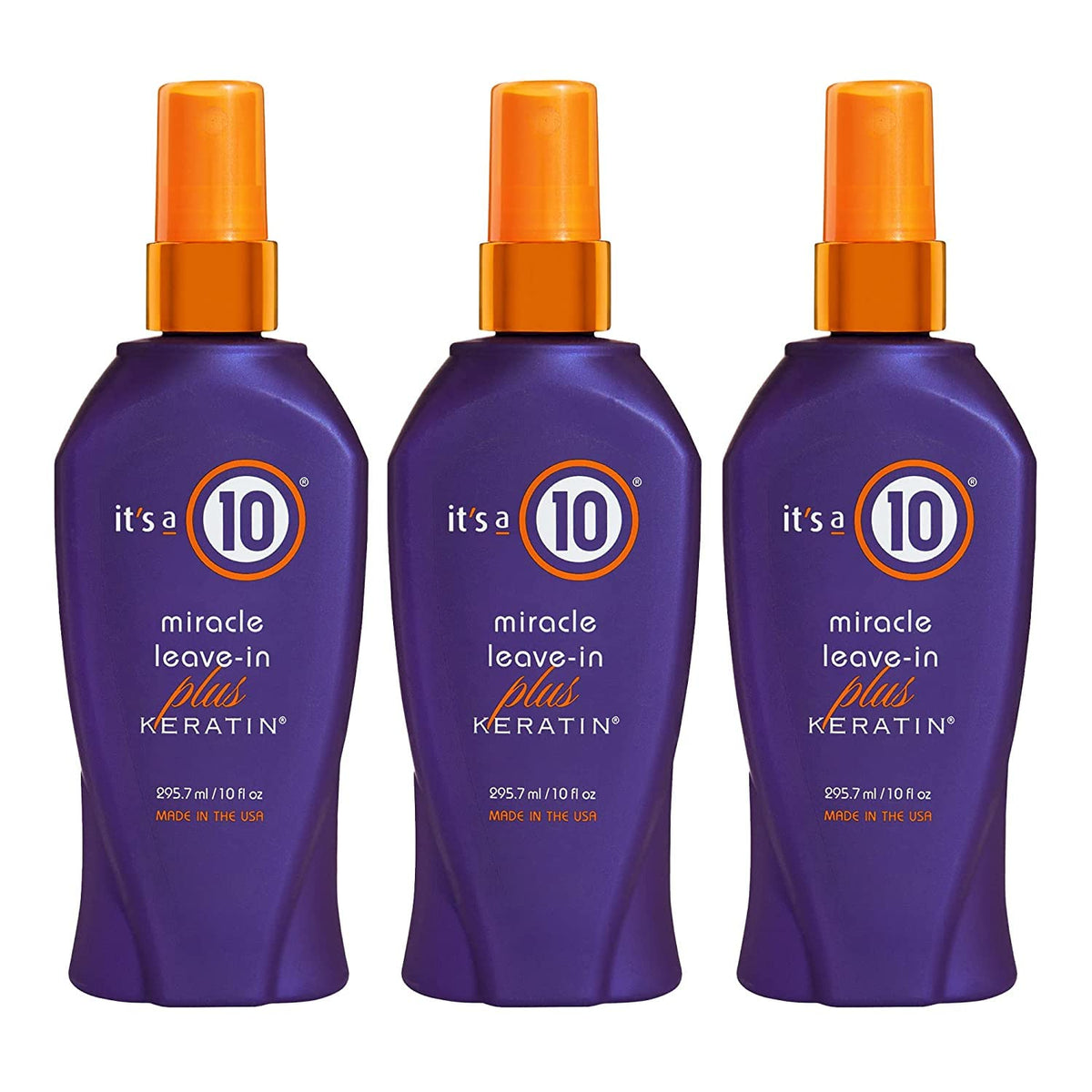 It's a 10 Haircare Miracle Leave-In Conditioner Spray 10 oz front view