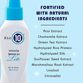 It's a 10 Haircare Miracle Leave-In Lite 2 fl. oz. application on hair