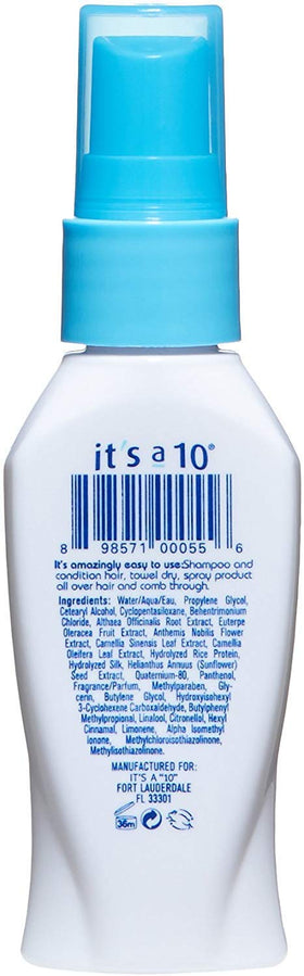 It's a 10 Haircare Miracle Leave-In Lite 2 fl. oz. side view