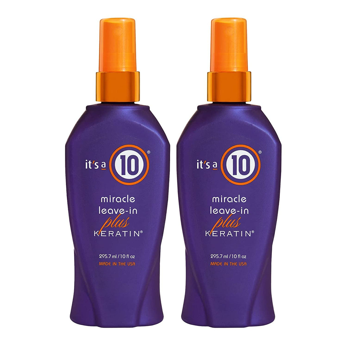 It's a 10 Haircare Miracle Leave-In Plus Keratin Spray front view 10 fl oz