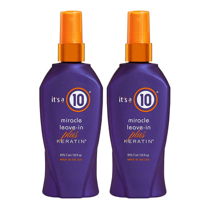 It's a 10 Haircare Miracle Leave-In Plus Keratin Spray front view 10 fl oz