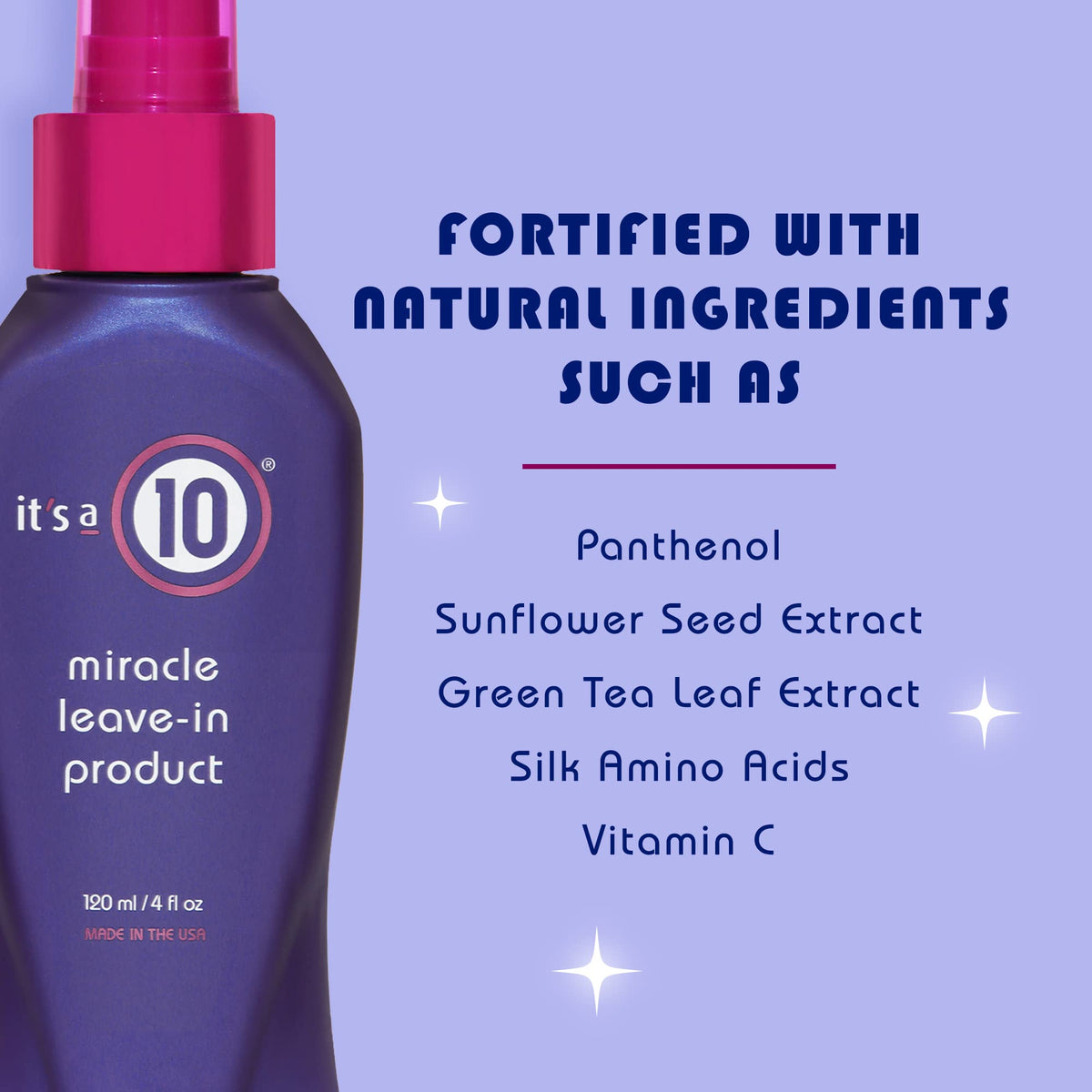It's a 10 Miracle Leave-In Conditioner 4 oz side view