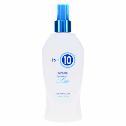 It's a 10 Miracle Leave-In Lite 10 oz front view with spray nozzle