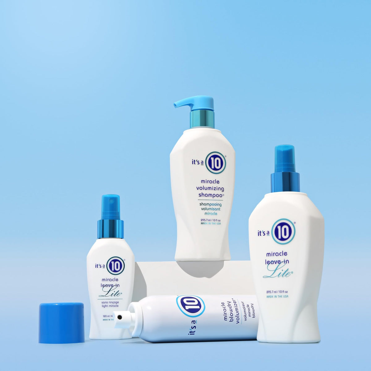 It's a 10 Miracle Leave-In Lite 4 oz lifestyle scene