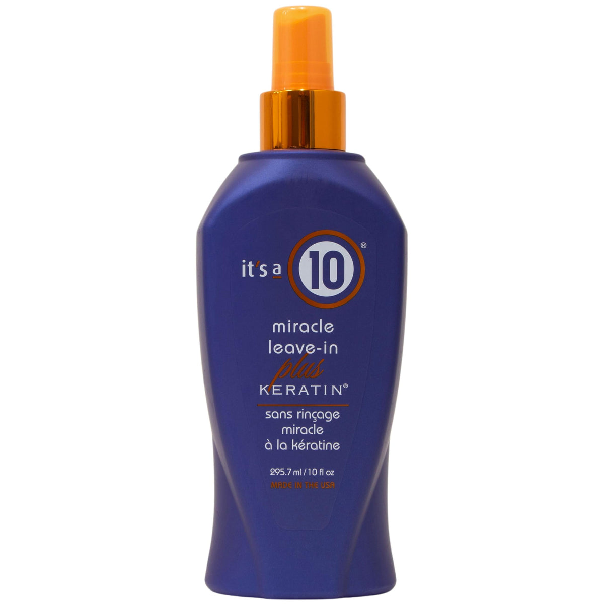 It's a 10 Miracle Leave-In Plus Keratin 10 Oz front view