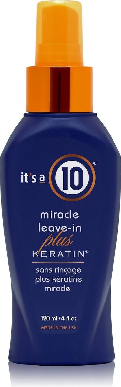 It's a 10 Miracle Leave-In Plus Keratin 4 Oz front view