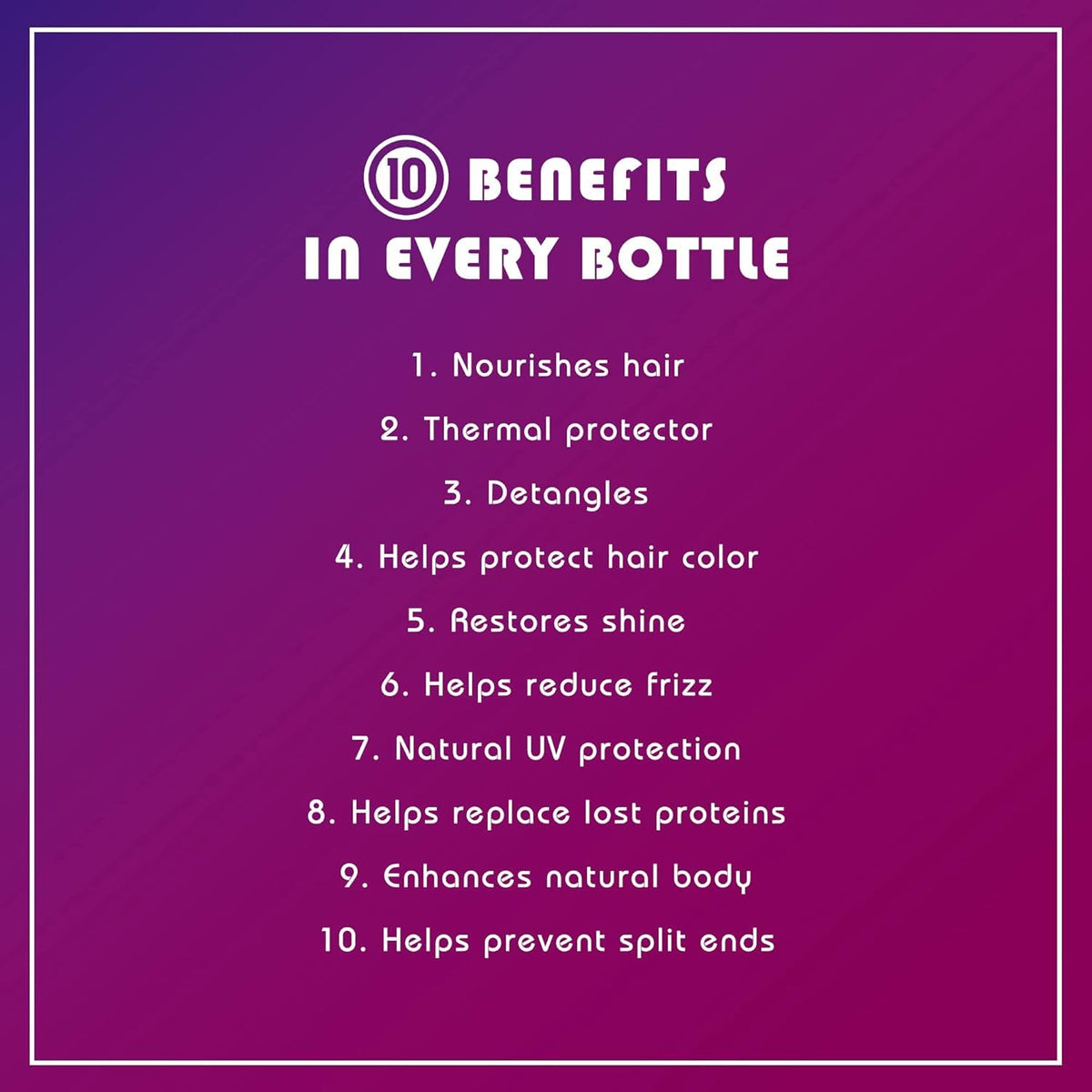 It's a 10 Miracle Leave-In Product 4 Oz with pump