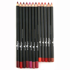 Italia Deluxe 12pc Lip Liner Set assorted colours front view