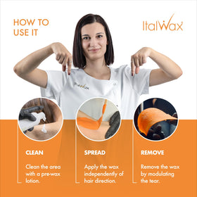 Italwax Coral Hard Wax Beads 1lb with waxing tools