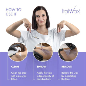 Italwax Hard Wax Beads melting in a warmer