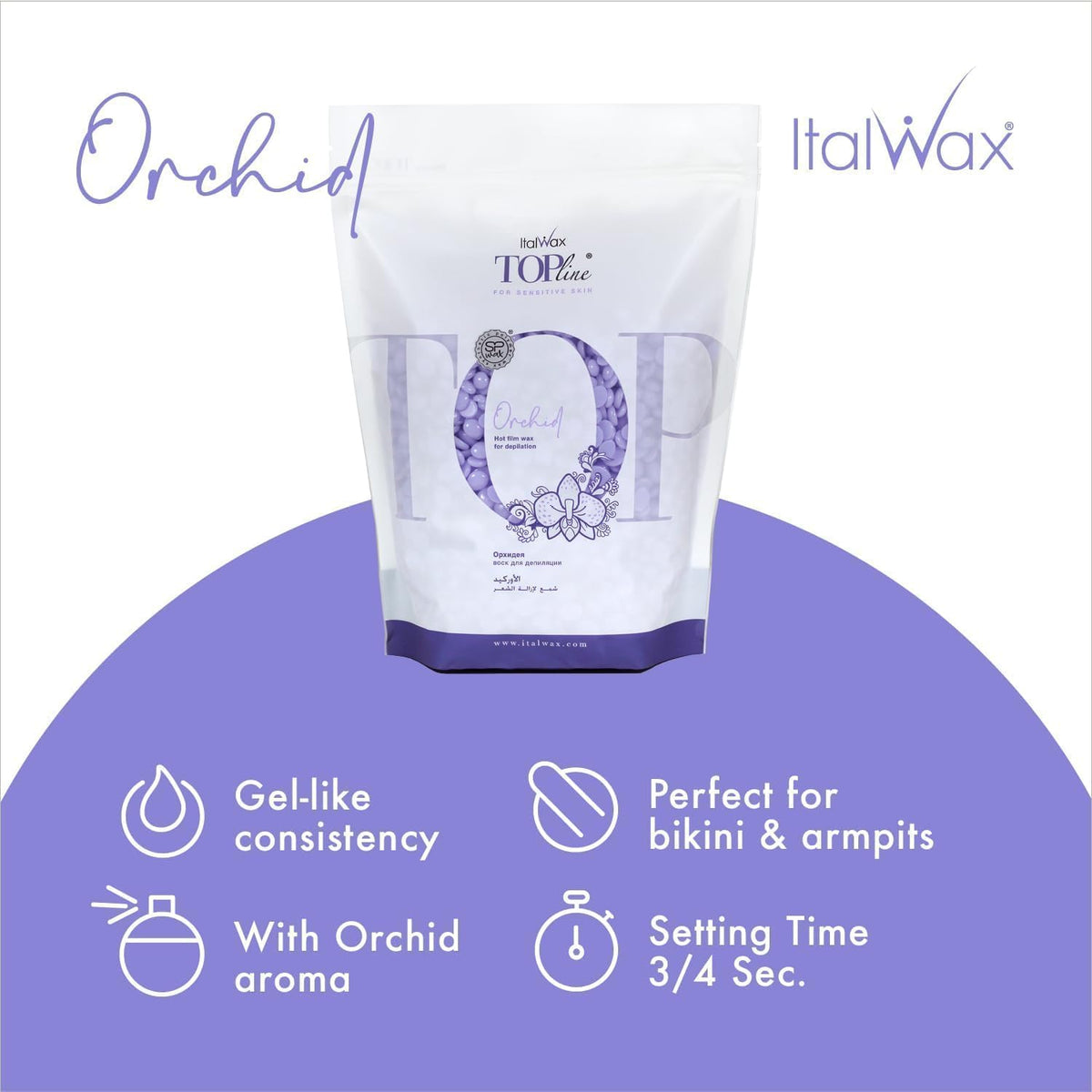 Italwax Hard Wax Beads packaging side view