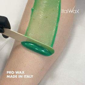 Italwax Top Line Hard Wax Beads in a beauty salon environment