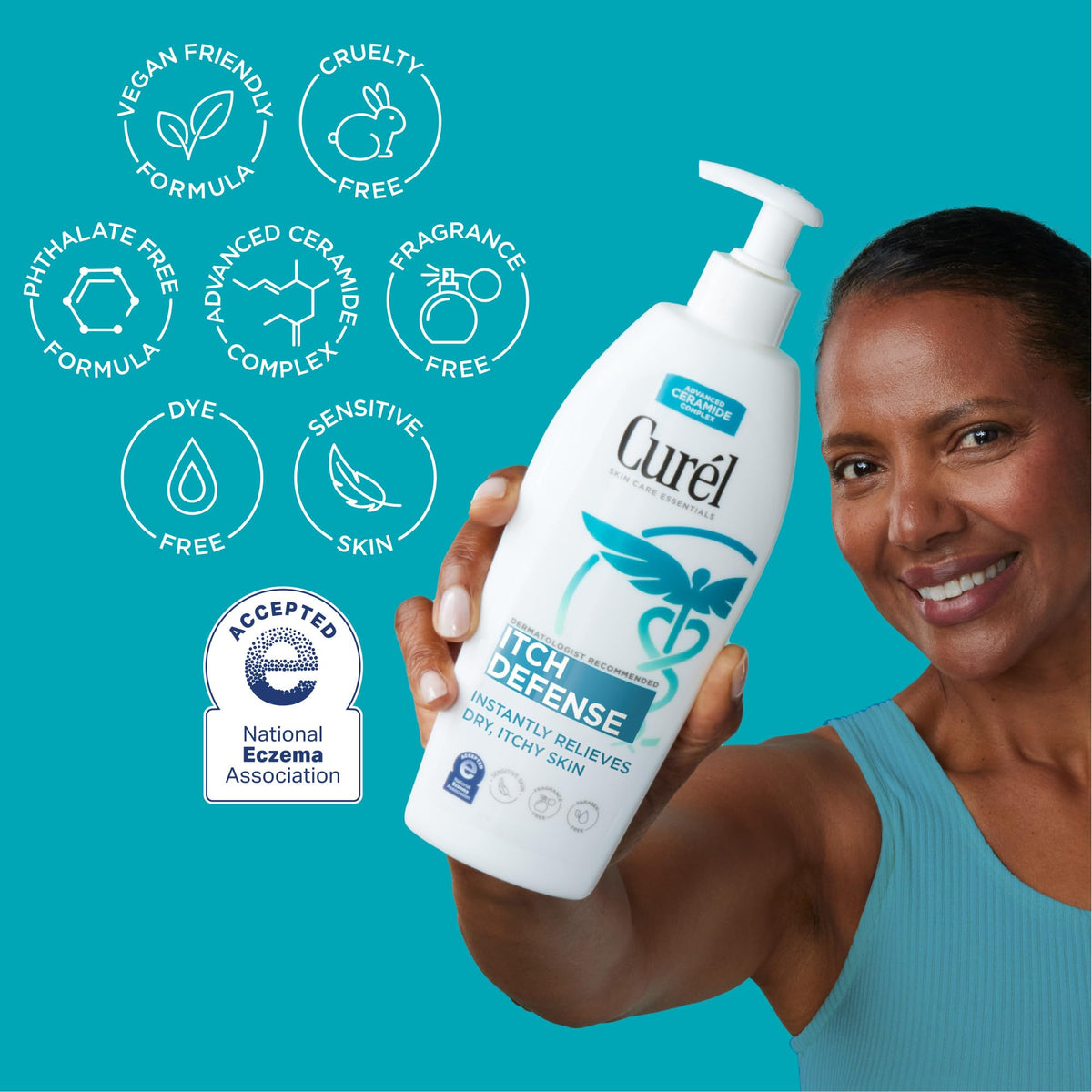 Itch Defense lotion packaging back view