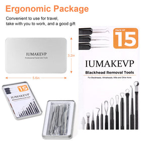 IUMAKEVP pimple popper tools arranged for easy access