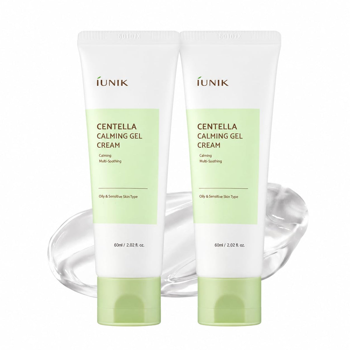 IUNIK Centella Calming Gel Cream front view with packaging