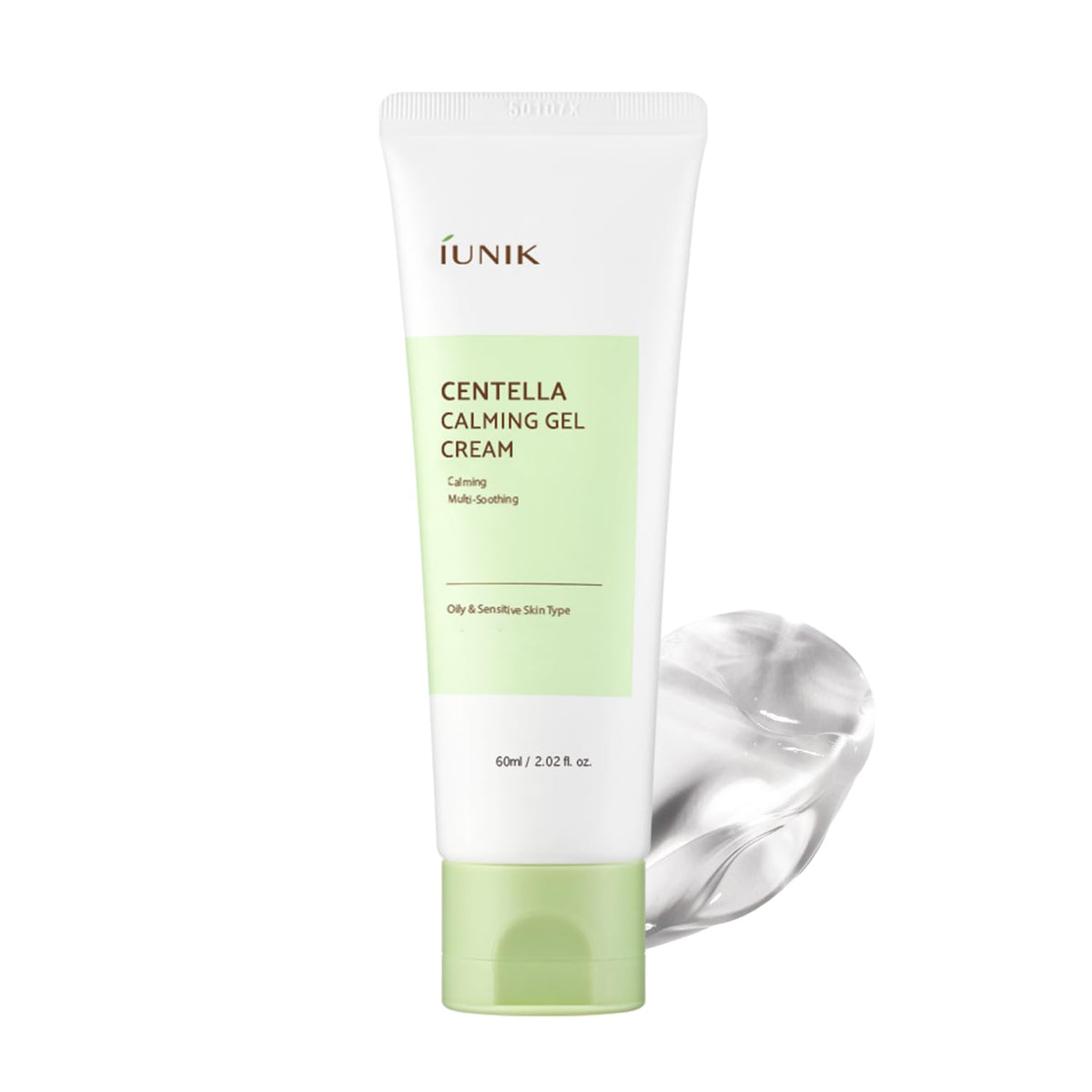 IUNIK Centella Calming Gel Cream front view with packaging