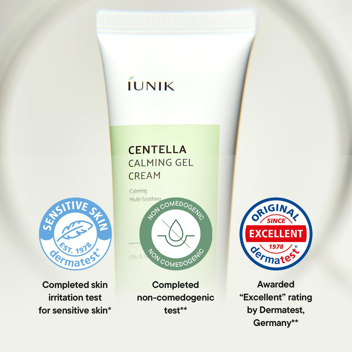 IUNIK Centella Calming Gel Cream side view