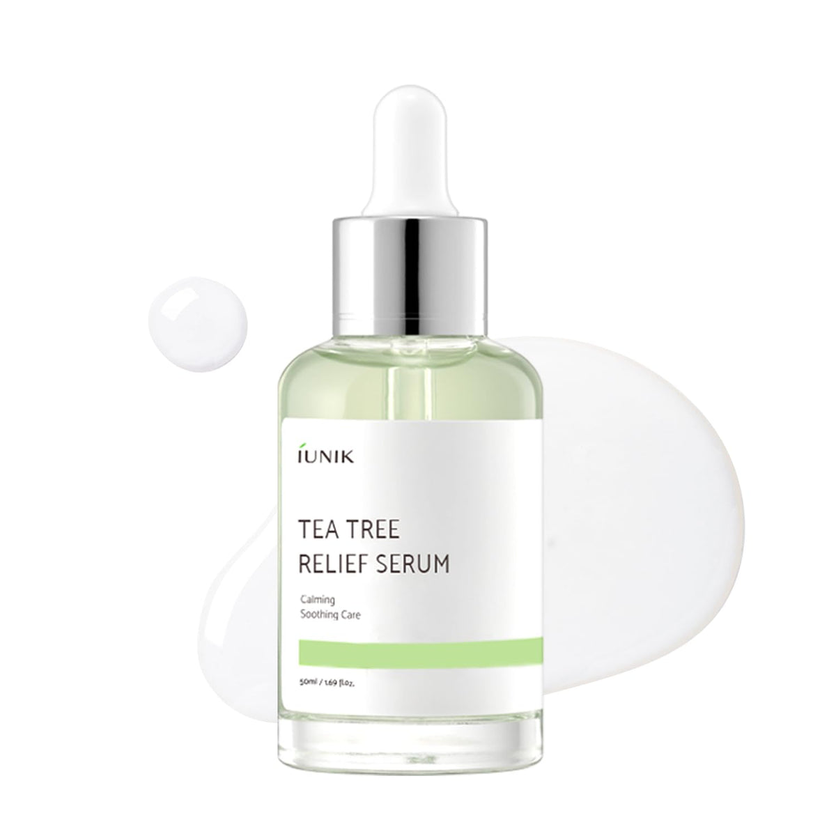 IUNIK Tea Tree Relief Serum front view with label